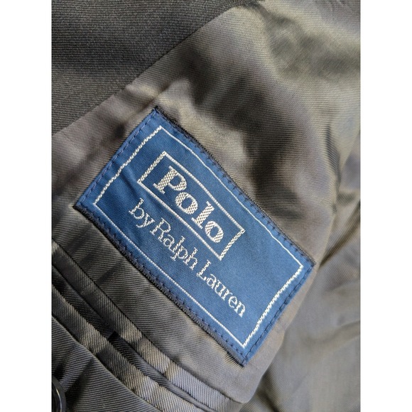 NWT Polo Ralph Lauren Men Charcoal Wool Suit Blazer 44R Pants 34W Unemmed - Picture 6 of 16